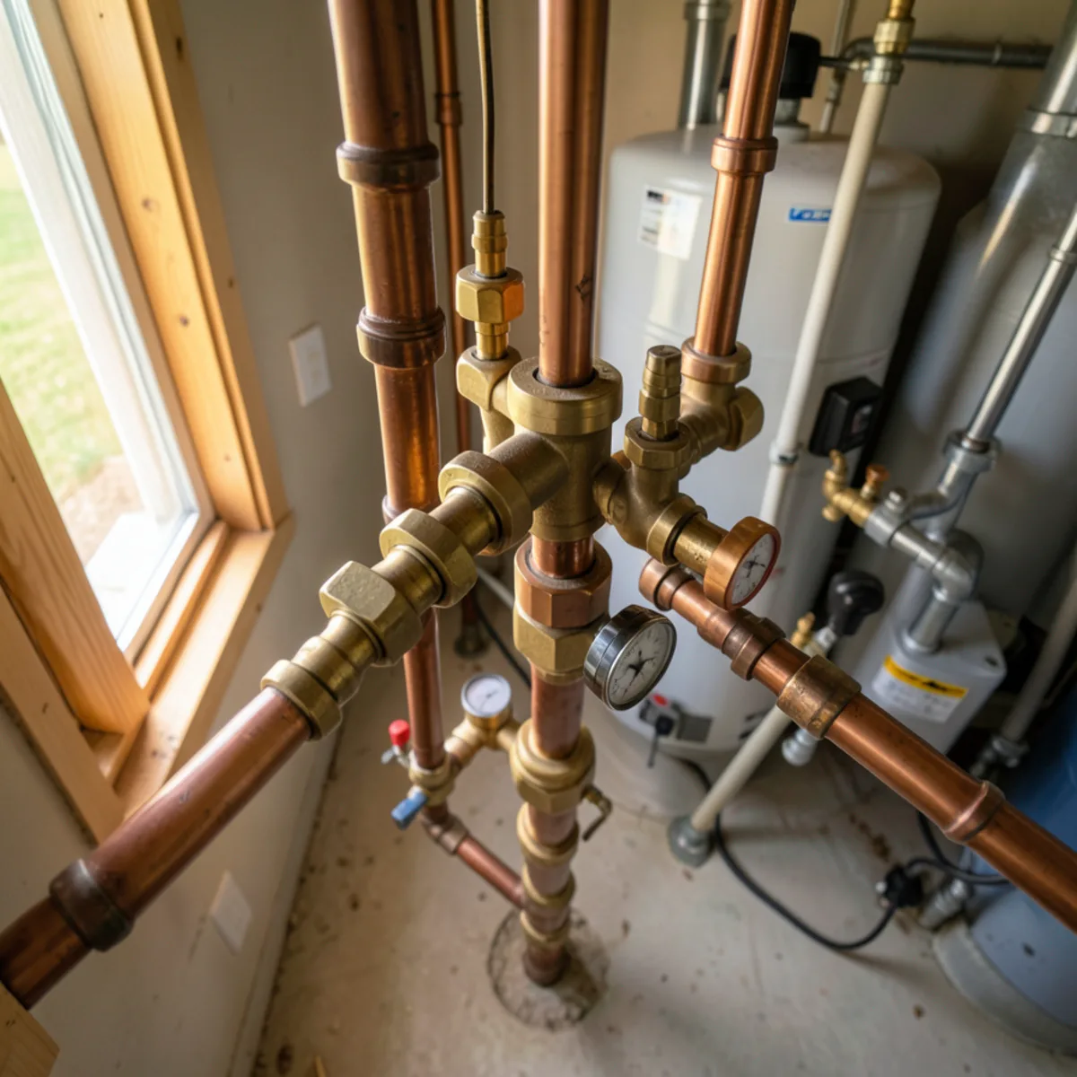 Completed water heater installation in Columbine