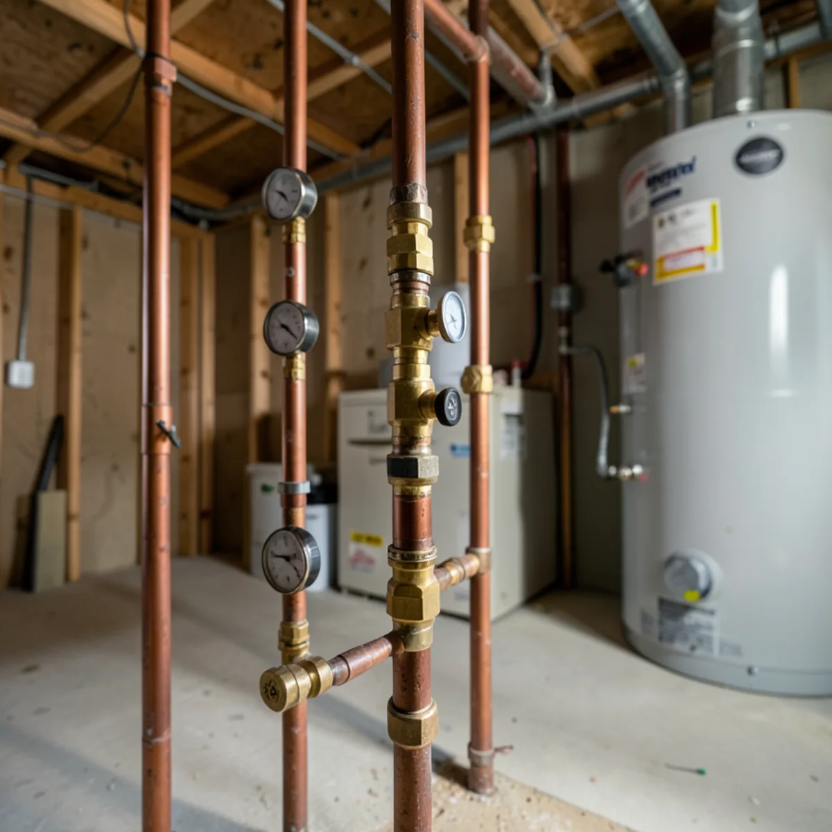 Water heater installation and piping in Englewood