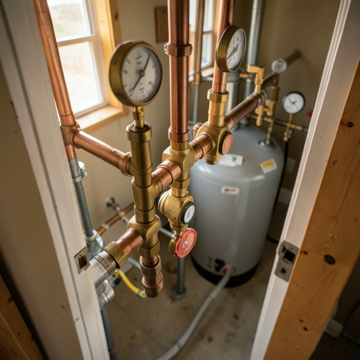 Completed water heater installation in Englewood