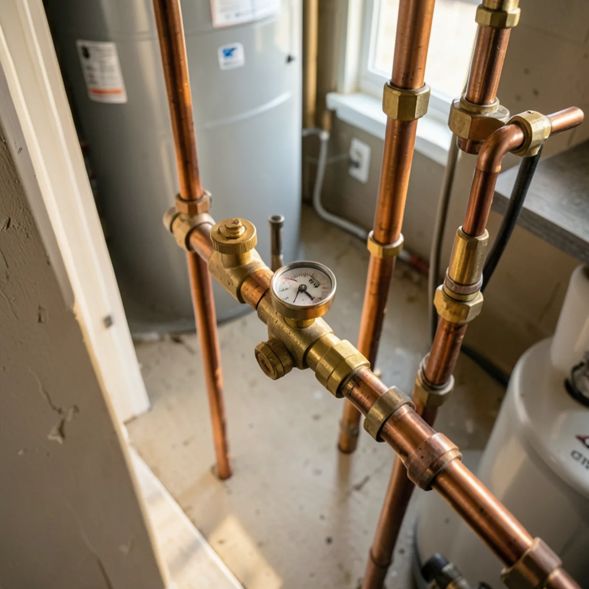 Completed water heater installation in Glendale