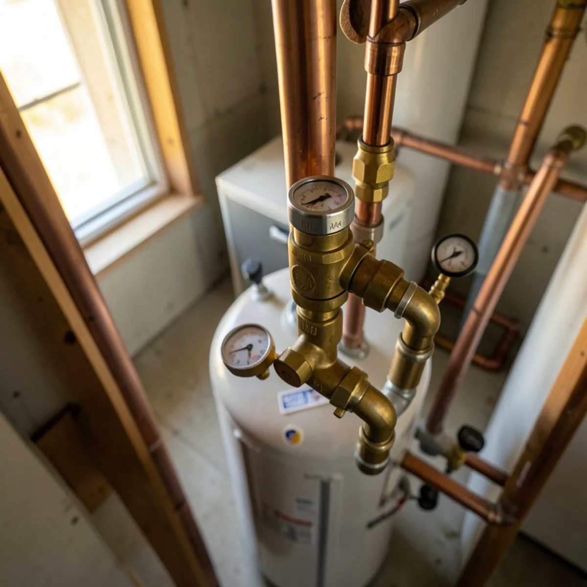 Completed water heater installation in Jefferson County