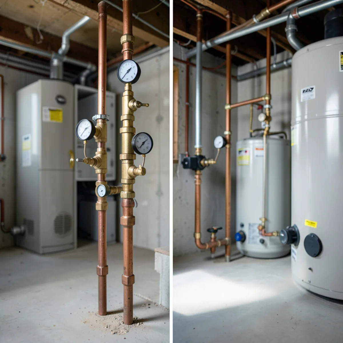 Water heater installation and piping in Lakewood