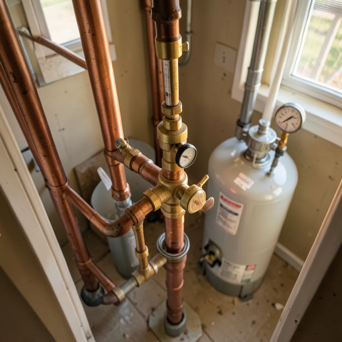 Completed water heater installation in Lakewood