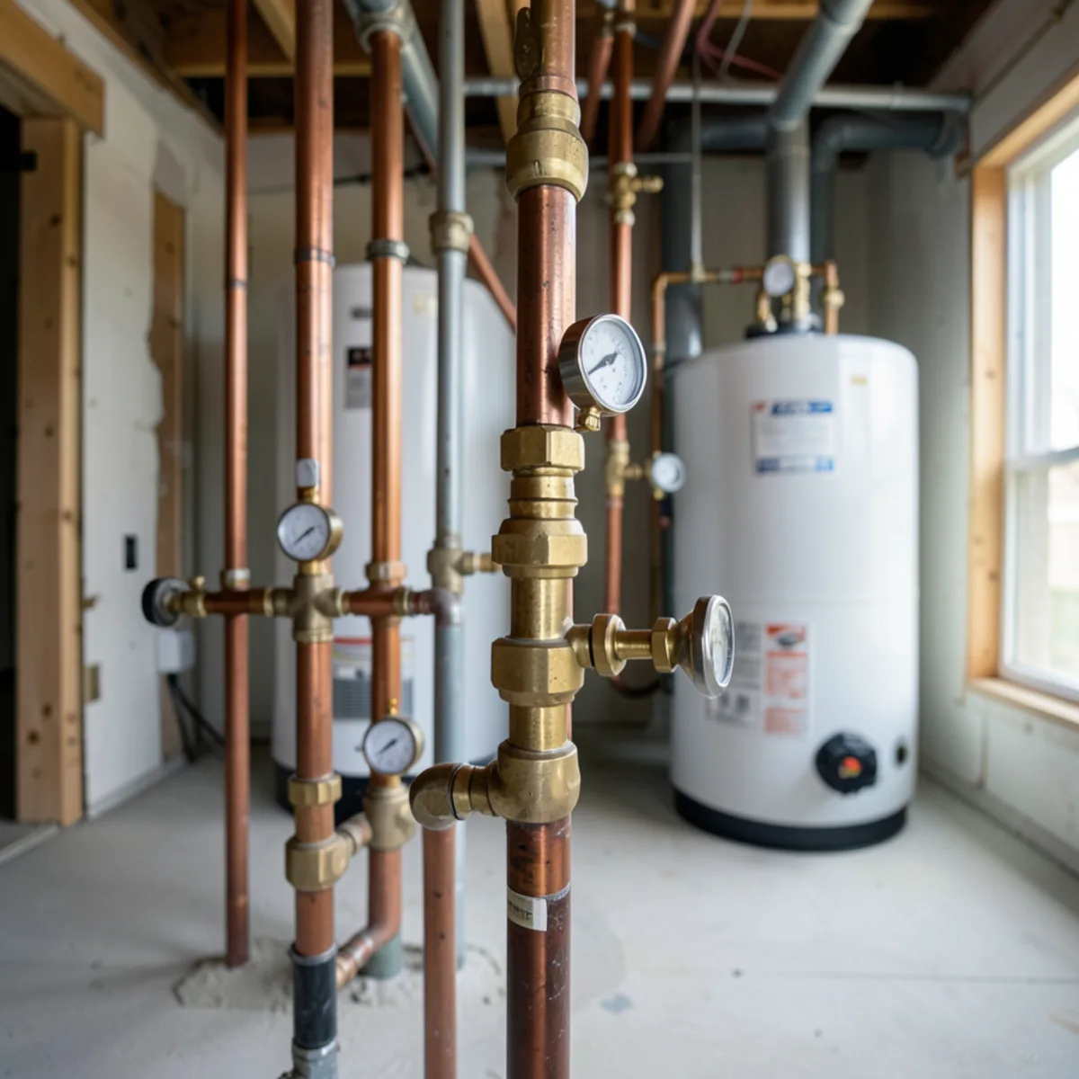 Water heater installation and piping in Lone Tree