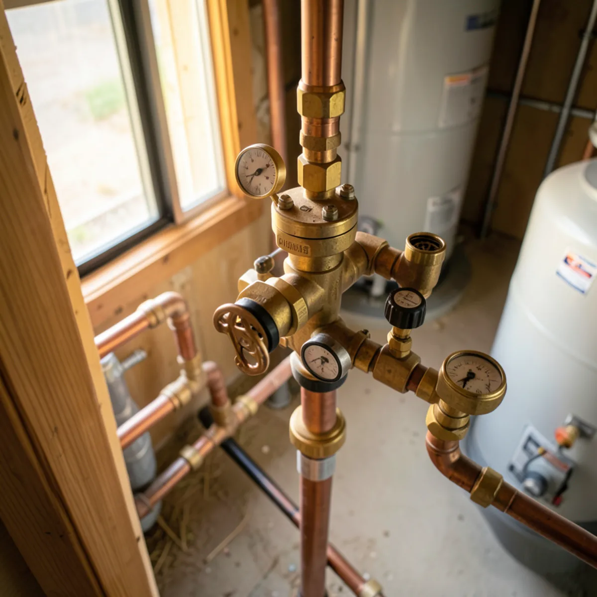 Completed water heater installation in Lone Tree