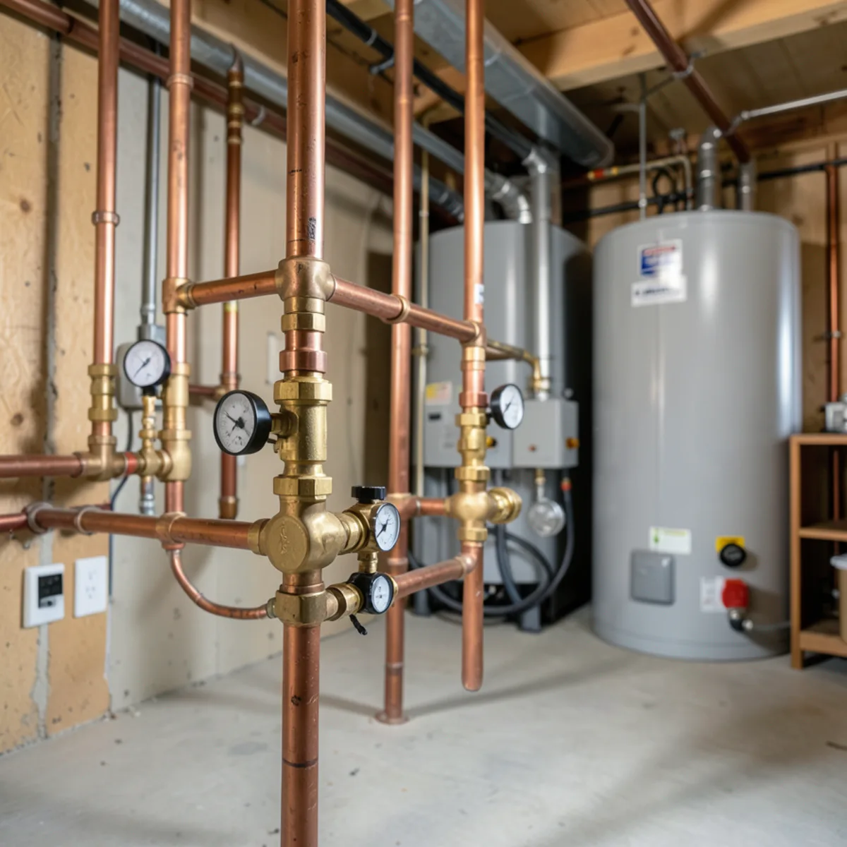 Water heater installation and piping in Sheridan