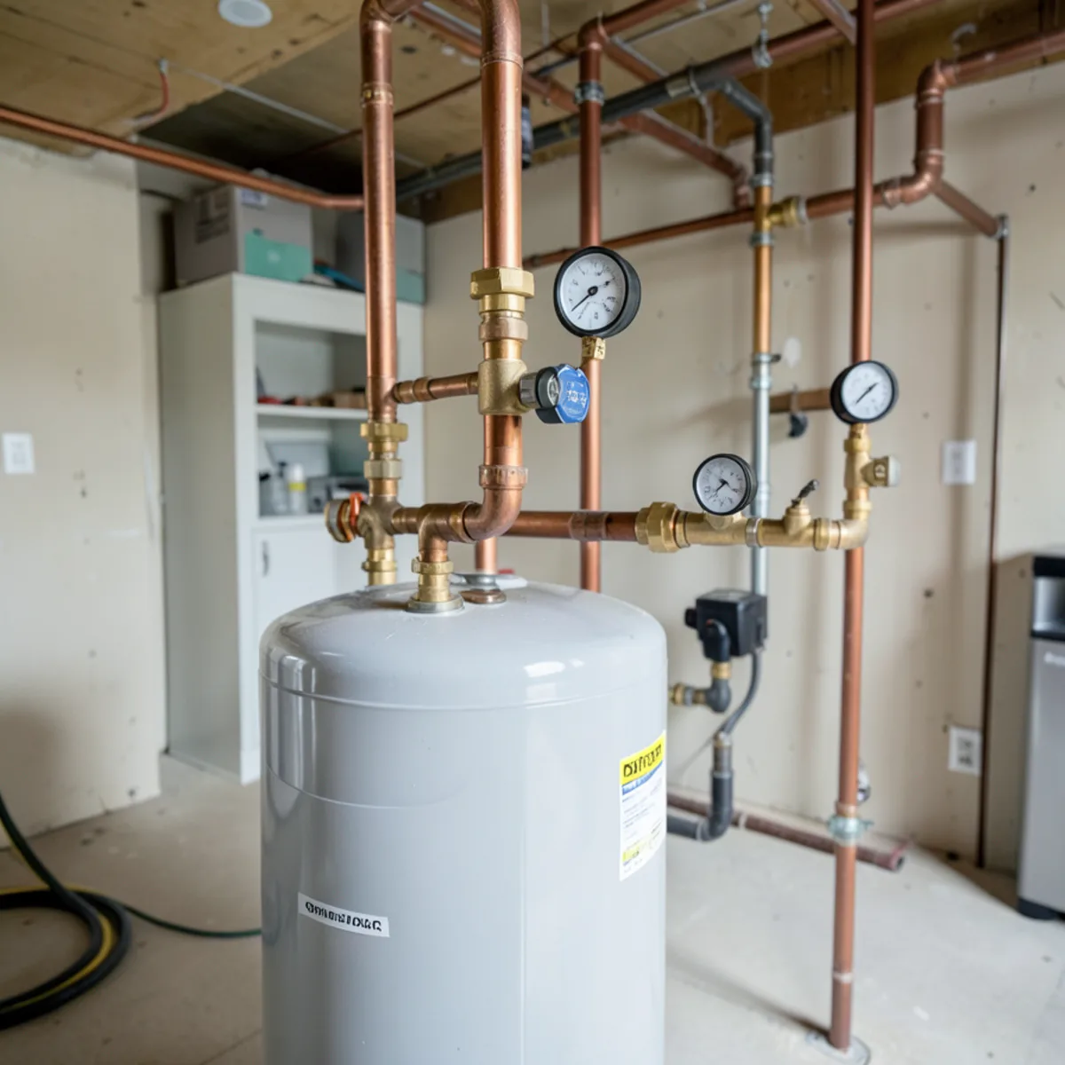 Detailed mechanical view for Electric water heater installation in Littleton, CO