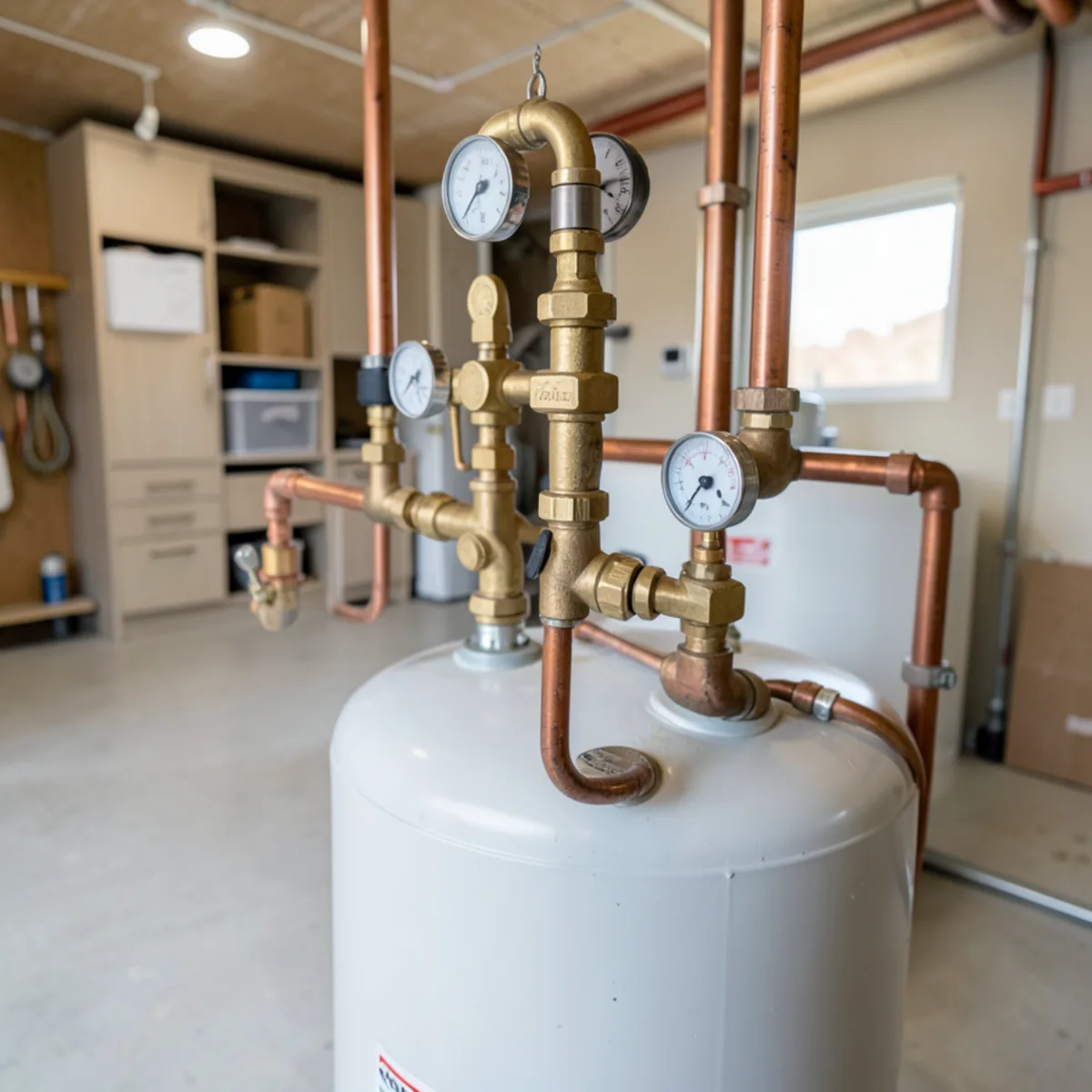 Detailed mechanical view for Gas water heater repair in Littleton, CO