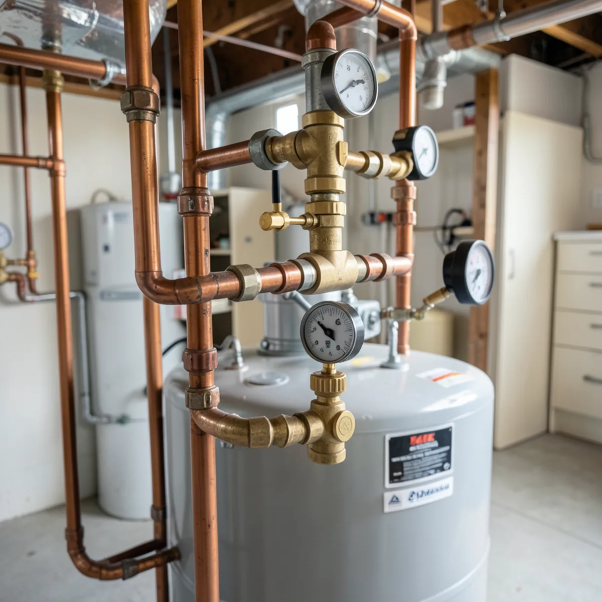 Detailed mechanical view for Water heater maintenance in Littleton, CO